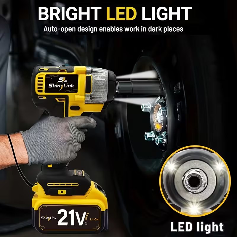 Product image showing the impact wrench LED work light